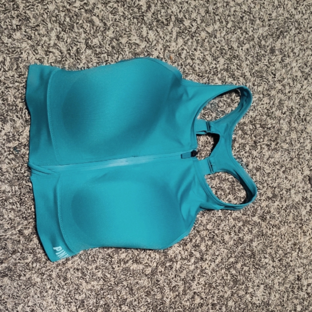 PINK Victoria's Secret Turquoise Sports Bra